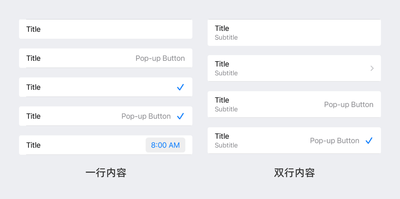 列表行的设计逻辑 - 零基础学UI设计 - UX百科网 - 学设计上UX百科